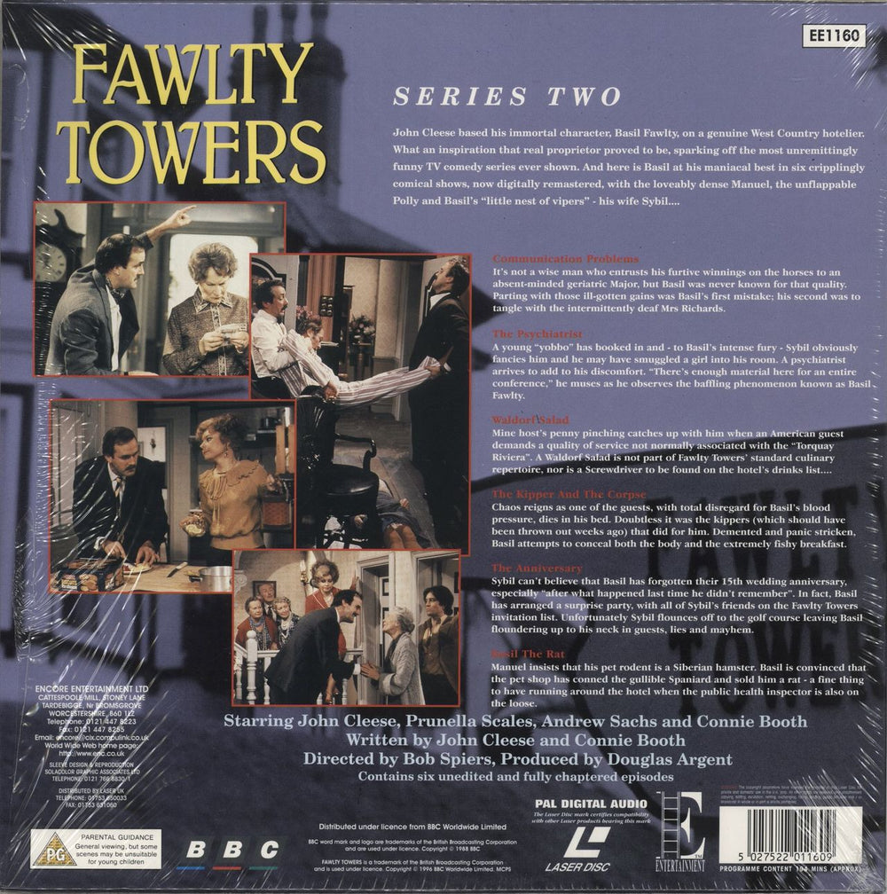 Fawlty Towers Fawlty Towers - Series Two - Shrink UK laserdisc / lazerdisc 5027522011609
