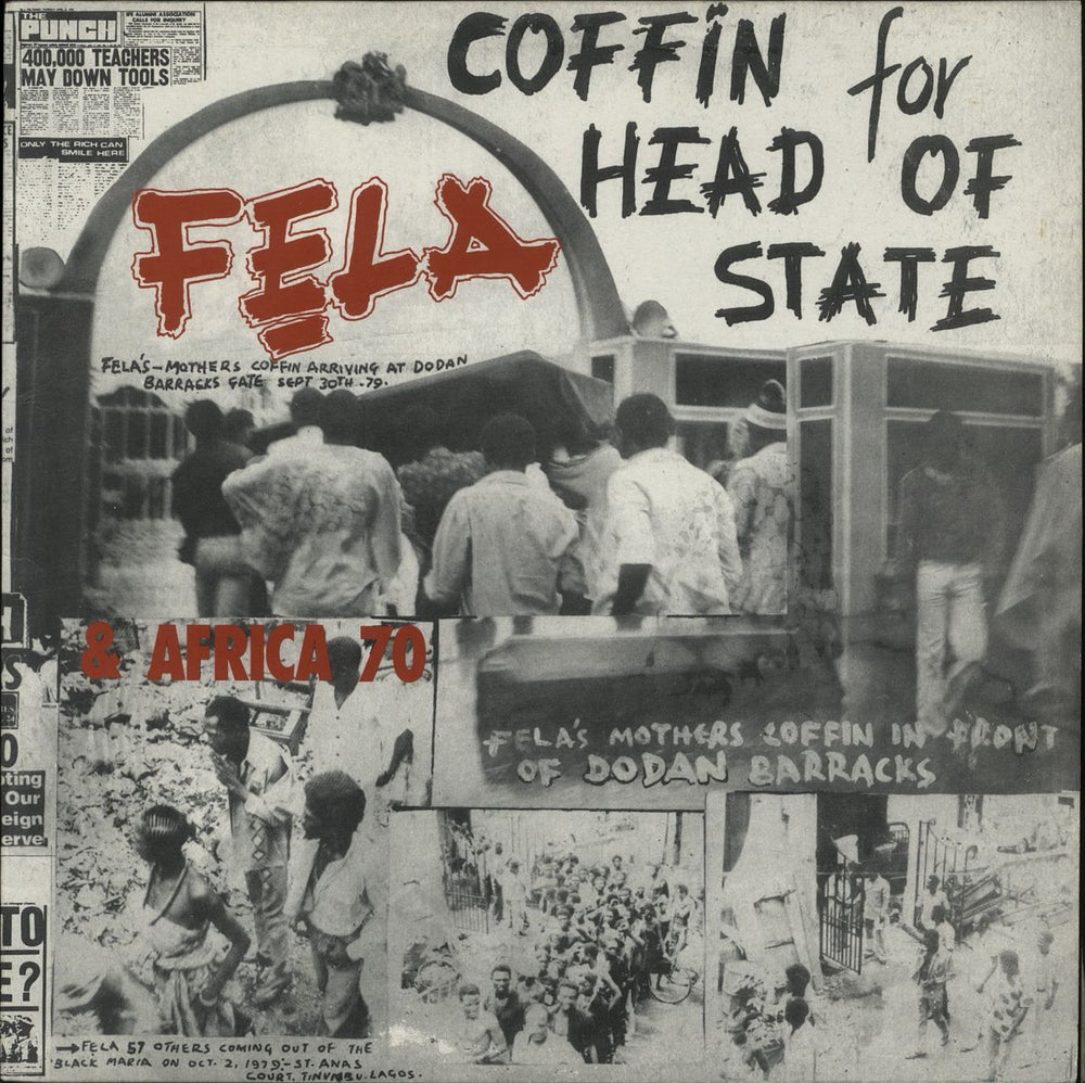 Fela Kuti Coffin For Head Of State UK vinyl LP album (LP record) KALP003