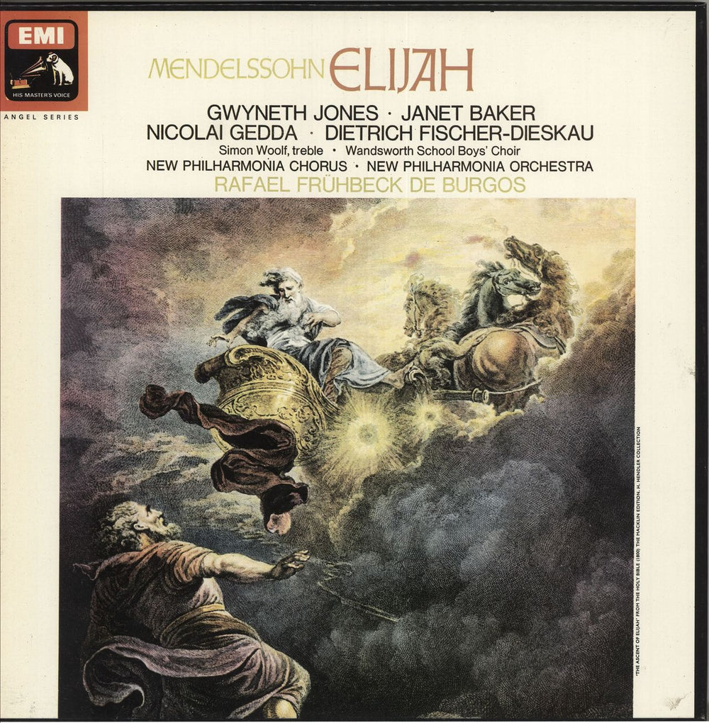 Felix Mendelssohn Elijah UK Vinyl Box Set SLS935