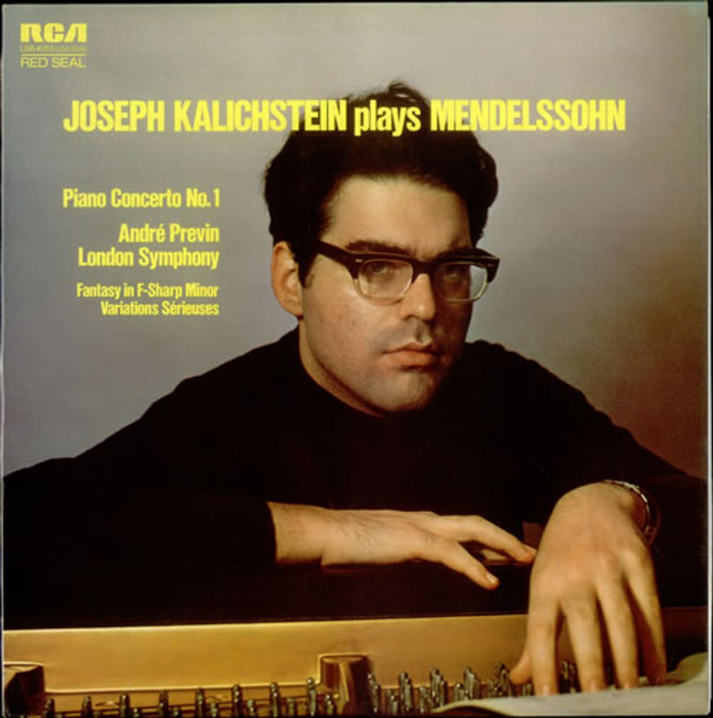 Felix Mendelssohn Joseph Kalichstein plays Mendelssohn UK vinyl LP album (LP record) LSB4053
