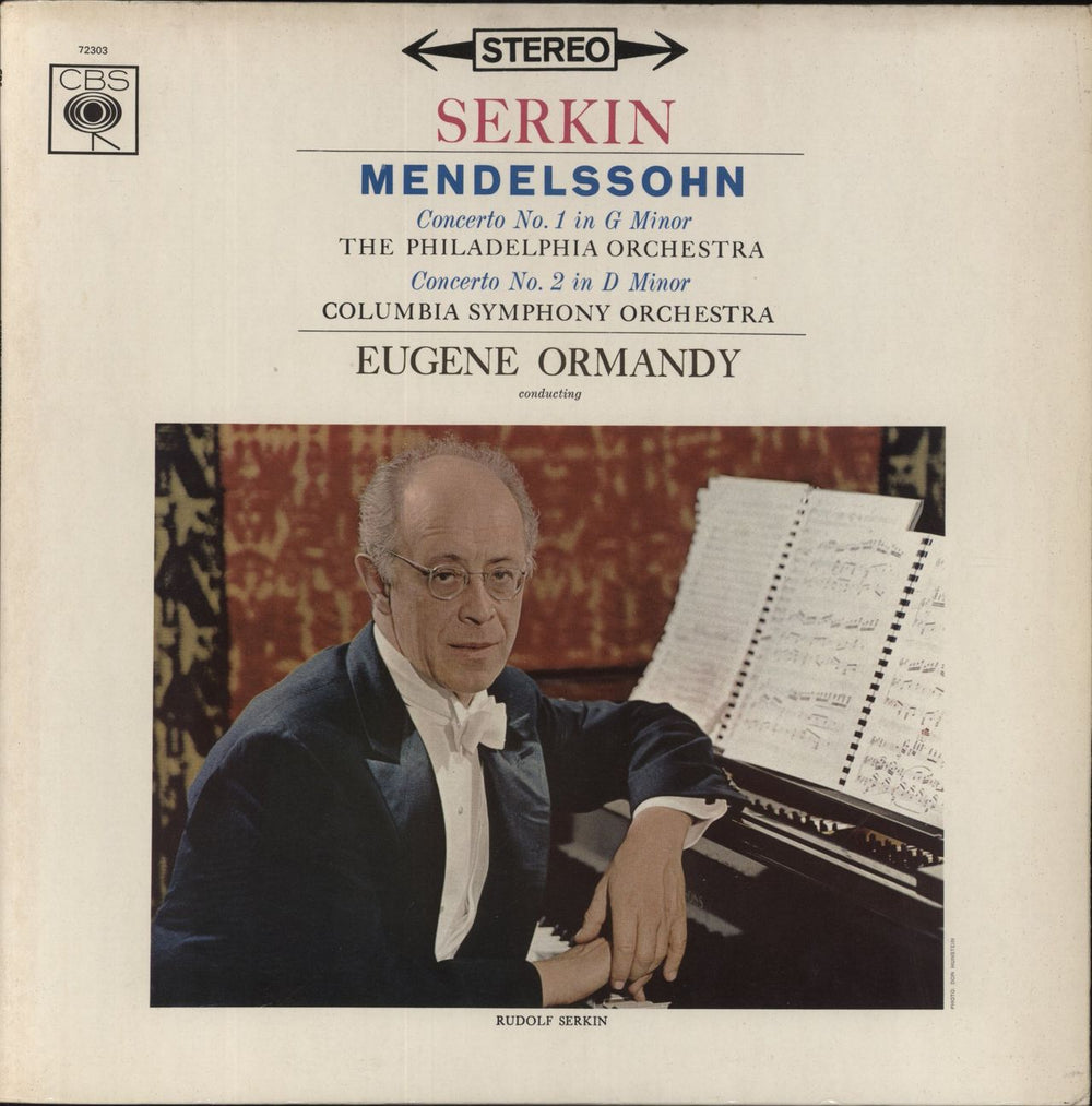 Felix Mendelssohn Mendelssohn: Concerto No. 1 In G Minor / Concerto No. 2 In D Minor UK vinyl LP album (LP record) 72303