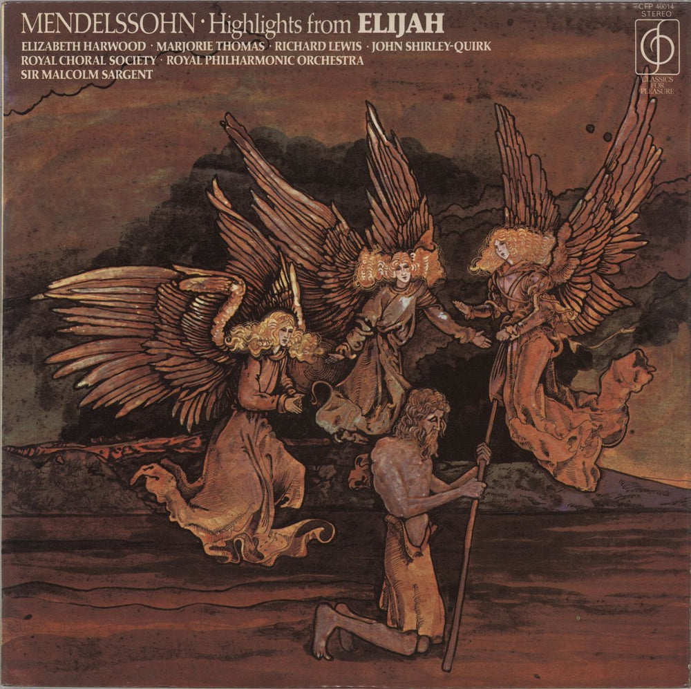 Felix Mendelssohn Mendelssohn: Highlights From Elijah UK vinyl LP album (LP record) CFP40014