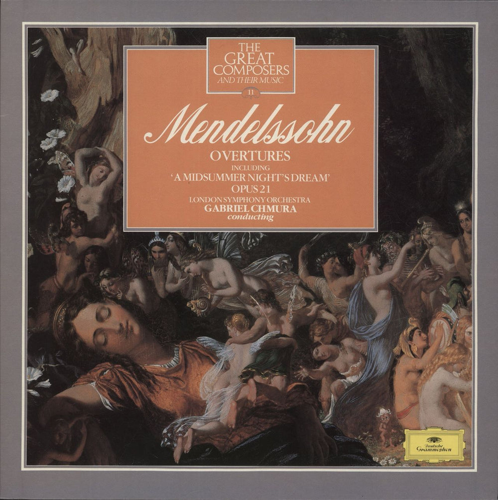 Felix Mendelssohn Overtures including Midsummer Night's Dream, Opus 21 + Magazine UK vinyl LP album (LP record) 410488-1
