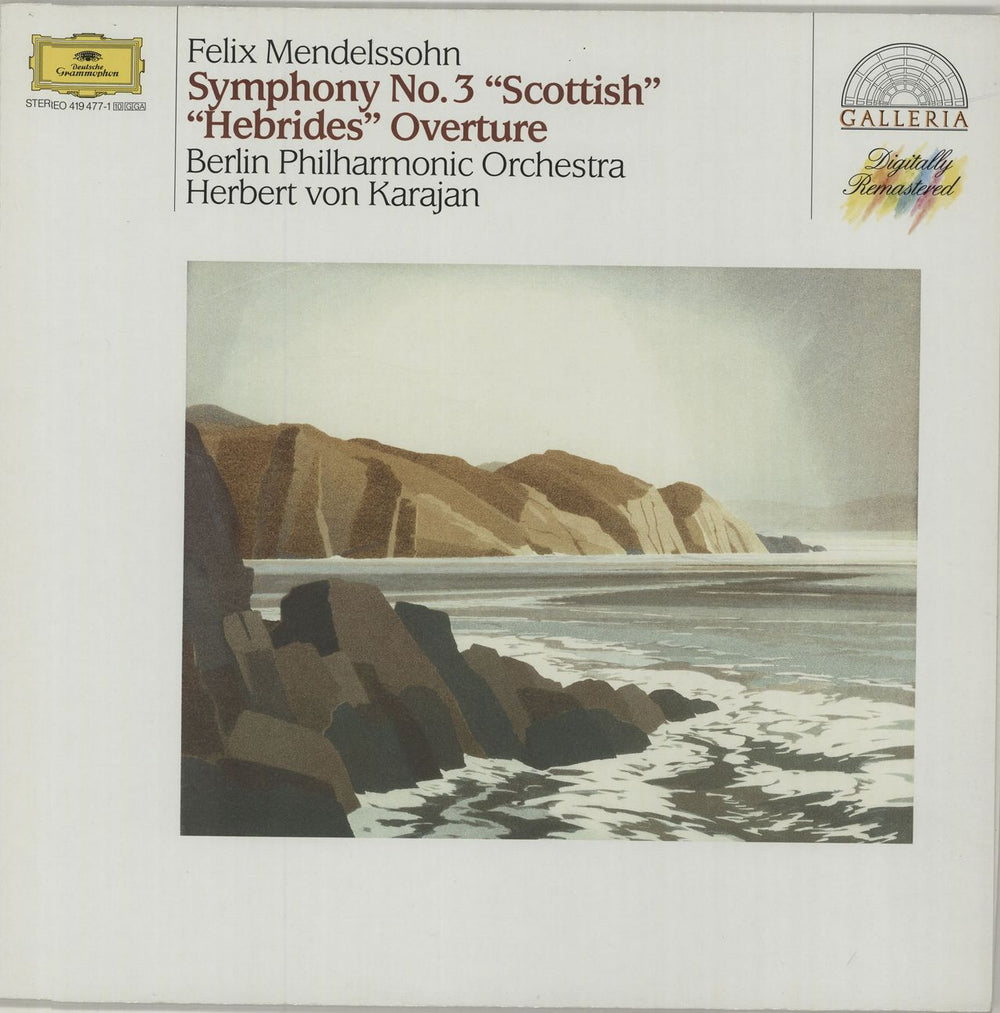 Felix Mendelssohn Symphony No. 3 "Scottish" / "Hebrides" Overture Dutch vinyl LP album (LP record) 419477-1