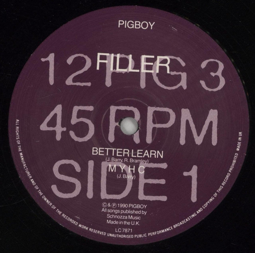 Filler M Y H C UK 12" vinyl single (12 inch record / Maxi-single) 7I312MY863113