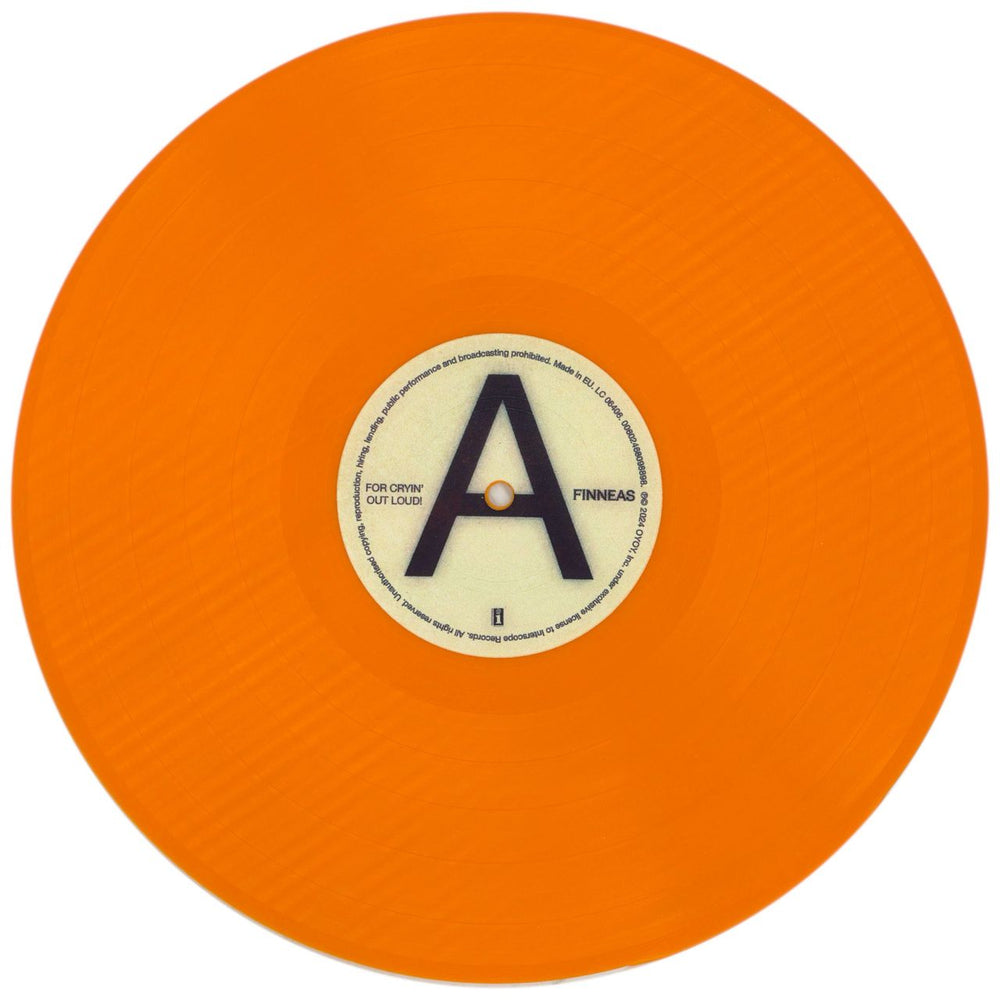 Finneas For Cryin' Out Loud - Orange Vinyl UK vinyl LP album (LP record) H1ZLPFO870124