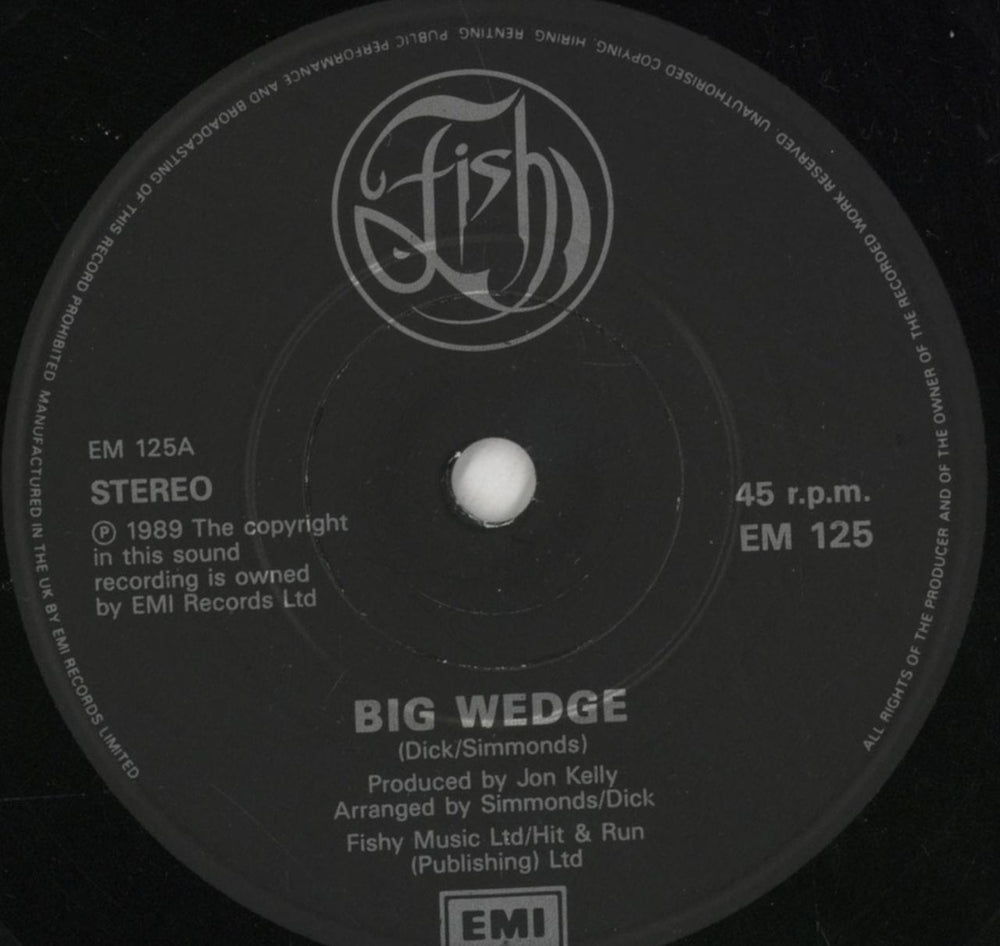 Fish Big Wedge UK 7" vinyl single (7 inch record / 45) FIS07BI853436