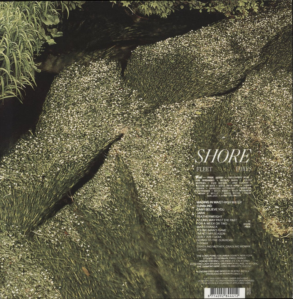 Fleet Foxes Shore - Clear Vinyl UK 2-LP vinyl record set (Double LP Album) 8714092844412
