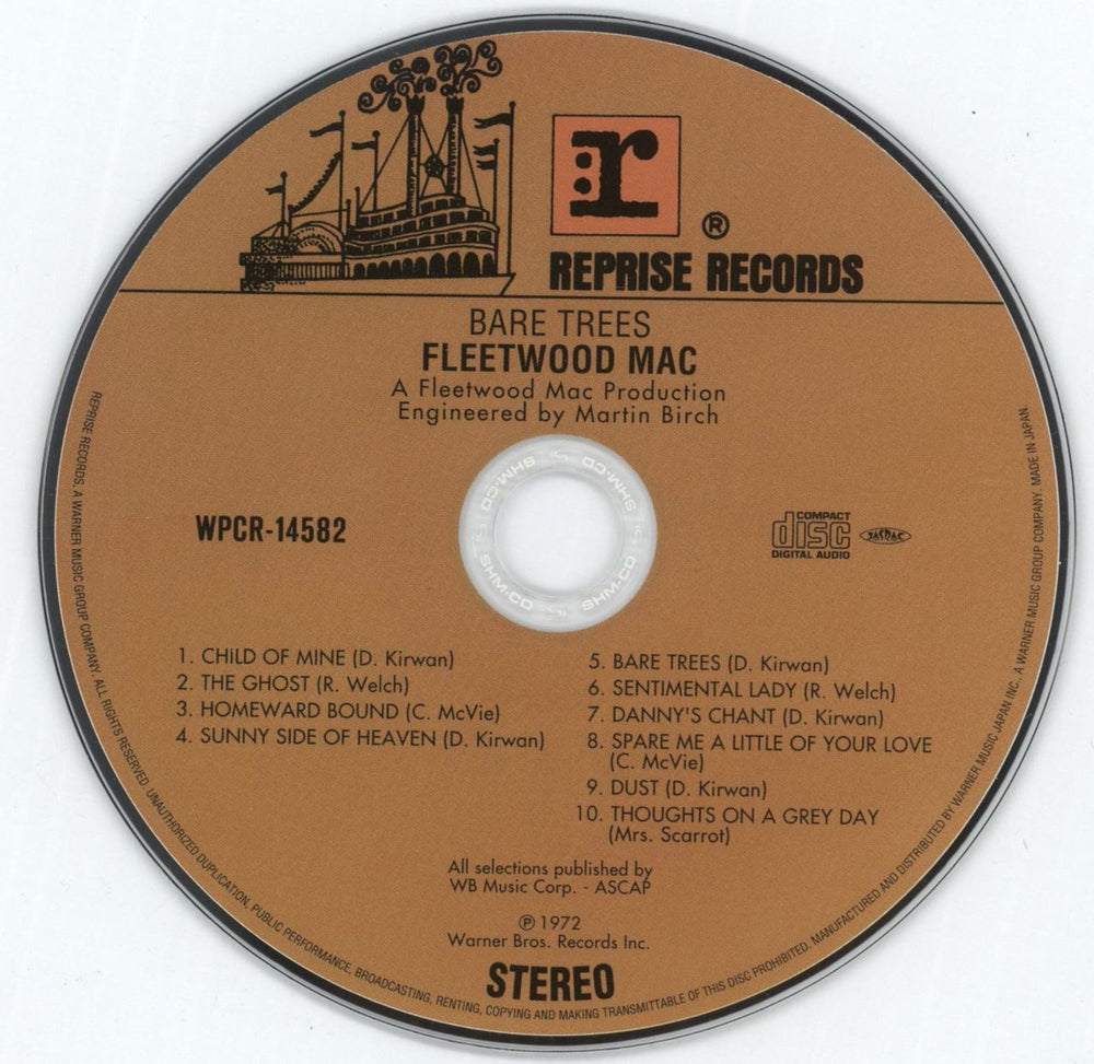 Fleetwood Mac Bare Trees Japanese SHM CD MACHMBA637221