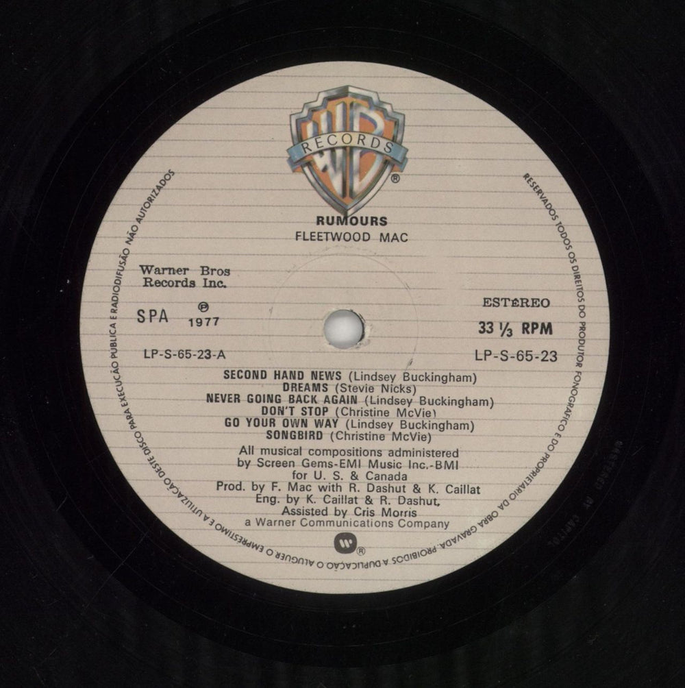 Fleetwood Mac Rumours Portugese vinyl LP album (LP record) MACLPRU616538
