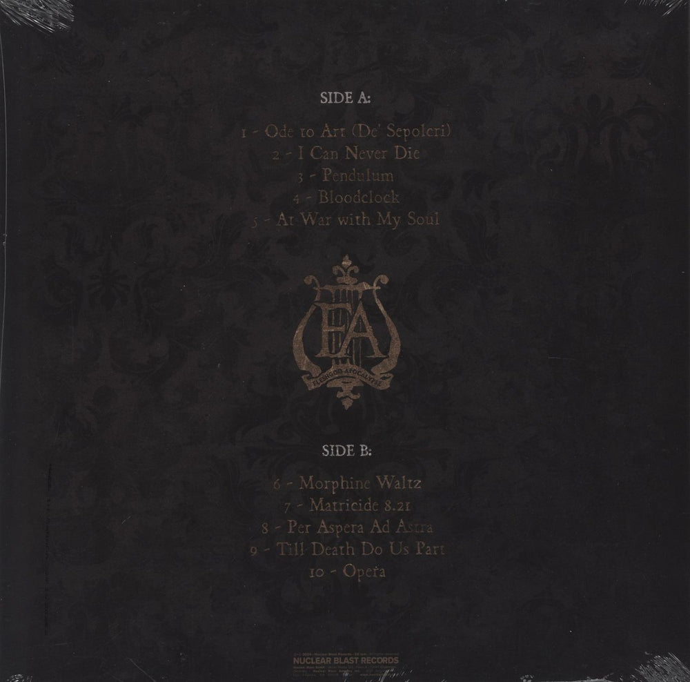 Fleshgod Apocalypse Opera - Copper And Black Marble Vinyl - Sealed UK vinyl LP album (LP record) 727361593490