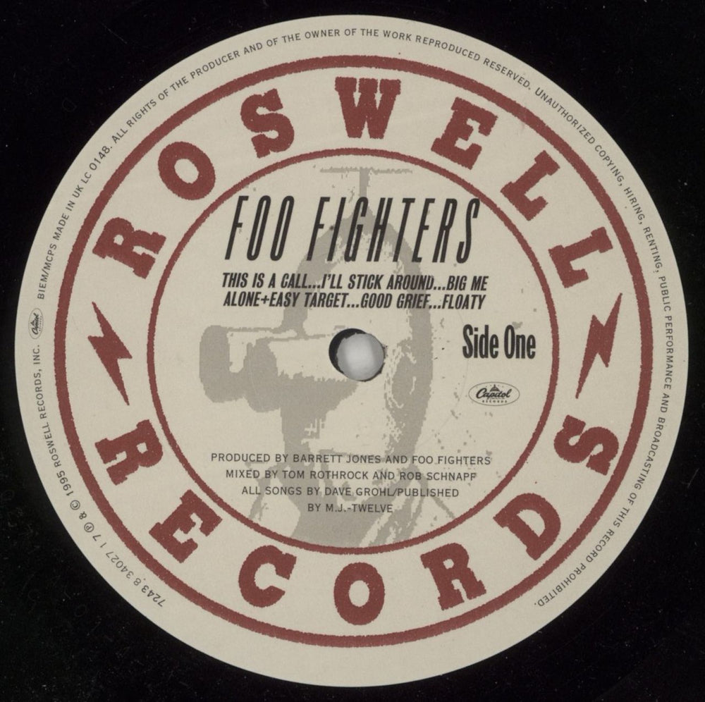 Foo Fighters Foo Fighters - VG UK vinyl LP album (LP record) FOOLPFO869459