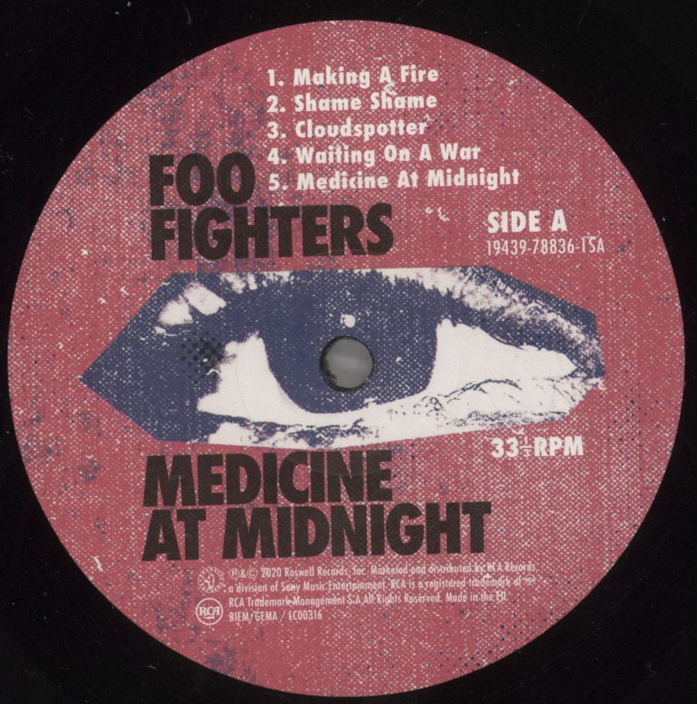 Foo Fighters Medicine At Midnight UK vinyl LP album (LP record) FOOLPME856981
