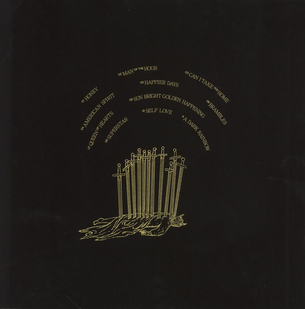 Frank Carter & The Rattlesnakes Dark Rainbow - Ocre Transluscent w/ White Yolk Vinyl UK vinyl LP album (LP record) 5056167178705