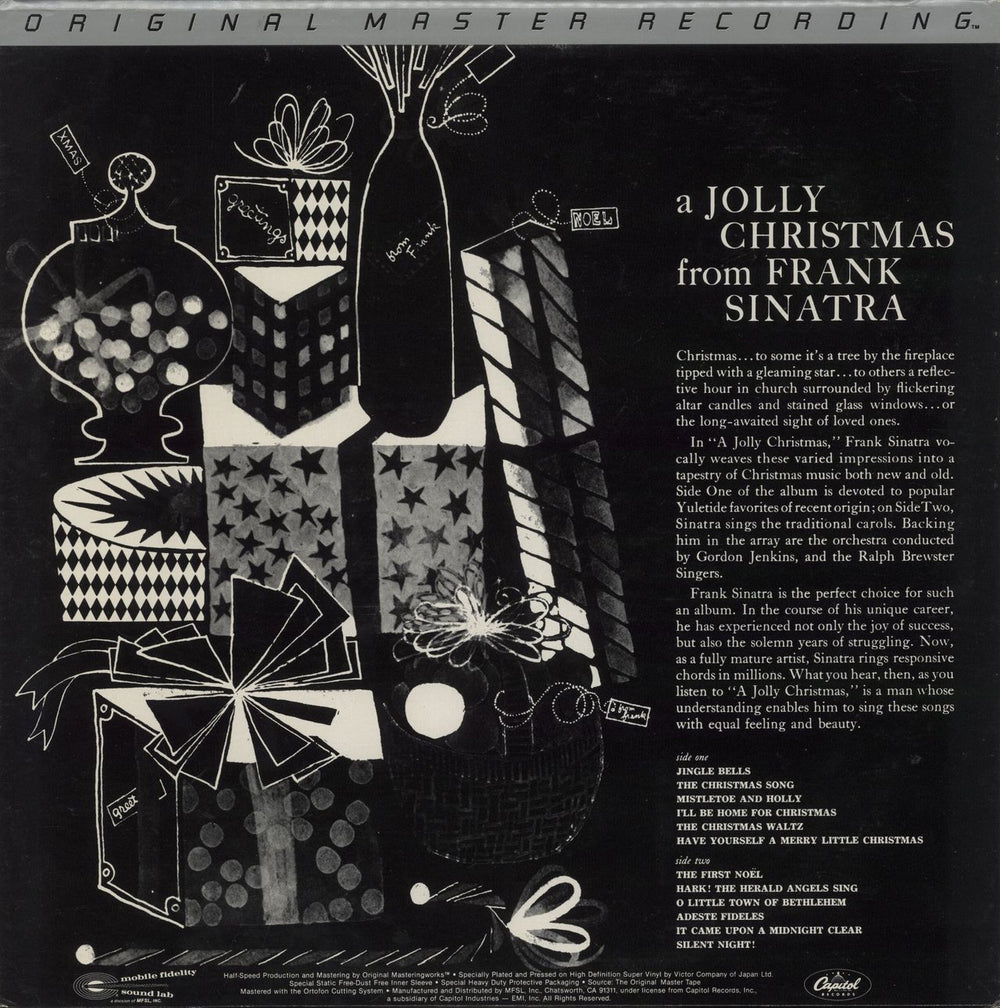 Frank Sinatra A Jolly Christmas From Frank Sinatra - Demo US vinyl LP album (LP record)