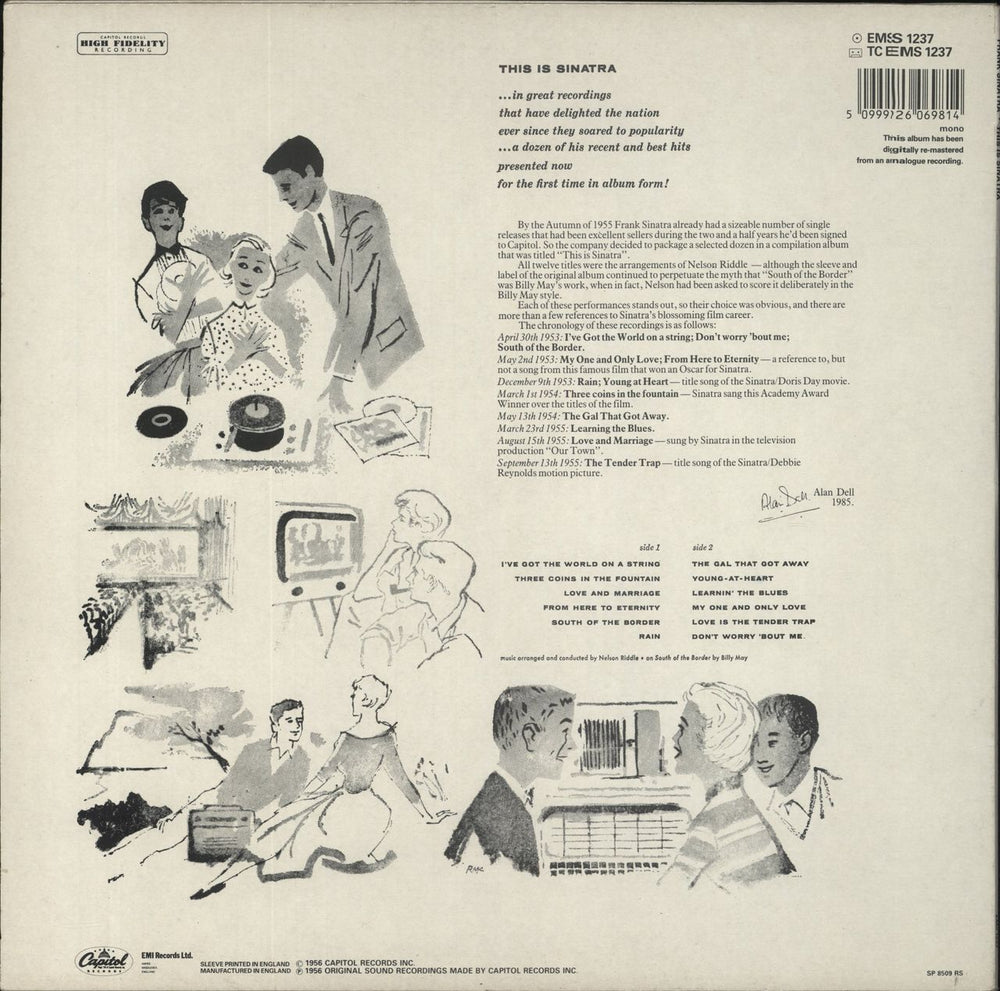 Frank Sinatra This Is Sinatra! UK vinyl LP album (LP record) 5099926069814