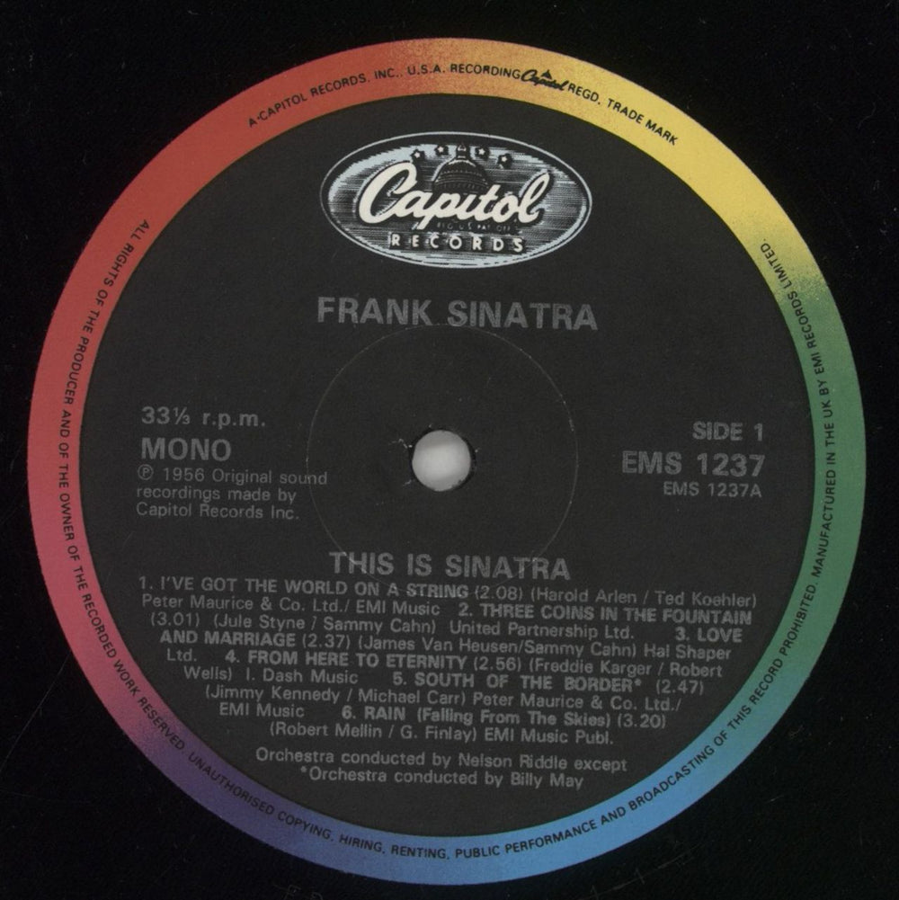 Frank Sinatra This Is Sinatra! UK vinyl LP album (LP record) FRSLPTH434053