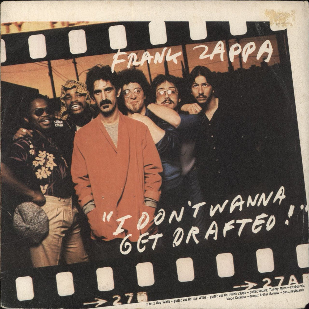 Frank Zappa I Don't Wanna Get Drafted Italian 7" vinyl single (7 inch record / 45) CBS8625