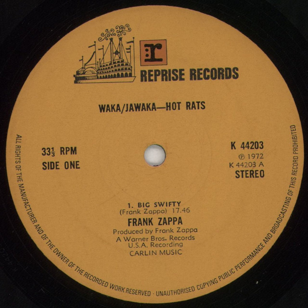 Frank Zappa Waka/Jawaka - Hot Rats - 1st - EX UK vinyl LP album (LP record) ZAPLPWA697192