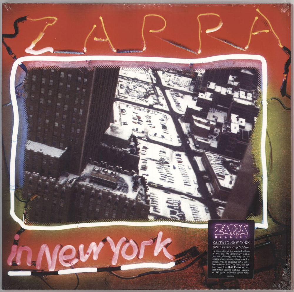 Frank Zappa Zappa In New York - 180gram Vinyl - Sealed UK 3-LP vinyl record set (Triple LP Album) ZR3856-1