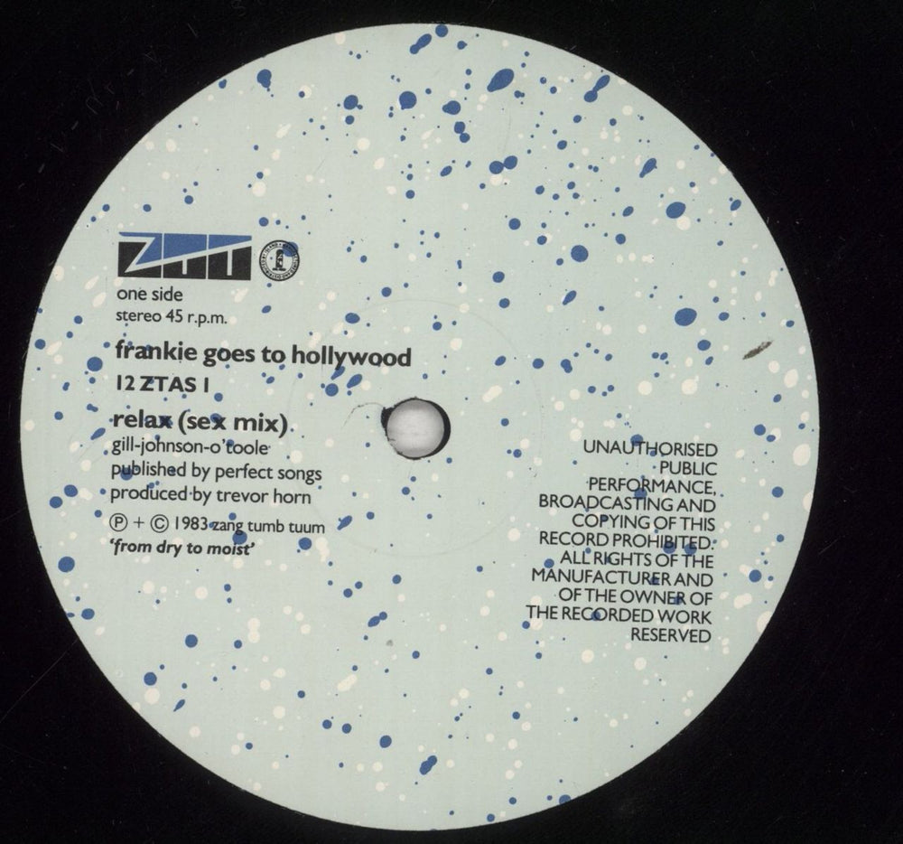 Frankie Goes To Hollywood Relax UK 12" vinyl single (12 inch record / Maxi-single) FGT12RE33874