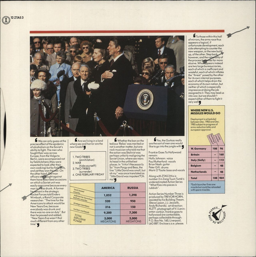 Frankie Goes To Hollywood Two Tribes - Annihilation - 'Only Bullets' Poster UK 12" vinyl single (12 inch record / Maxi-single)