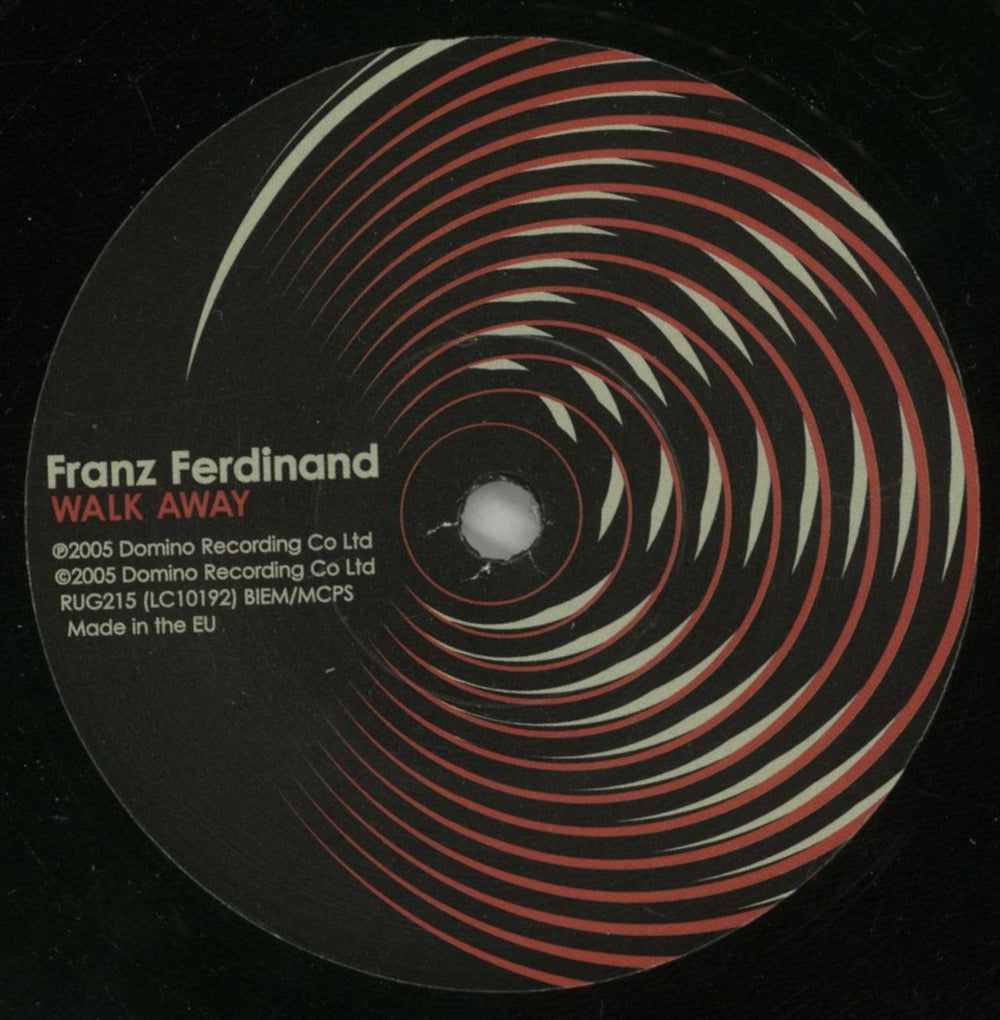 Franz Ferdinand Walk Away UK 7" vinyl single (7 inch record / 45) FNZ07WA342629