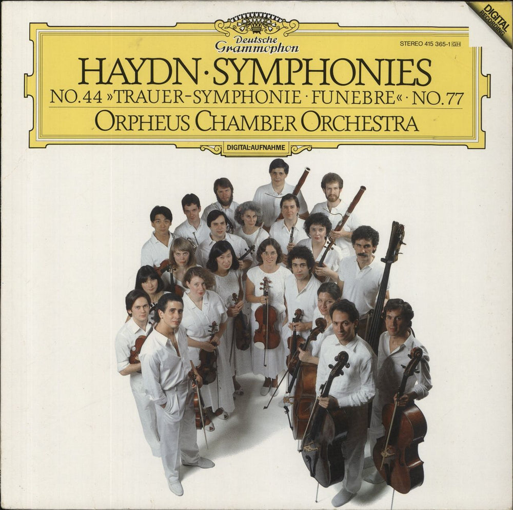 Franz Joseph Haydn Haydn: Symphonies No. 44 "Trauer-Symphonie - Funebre" • No. 77 German vinyl LP album (LP record) 415365-1