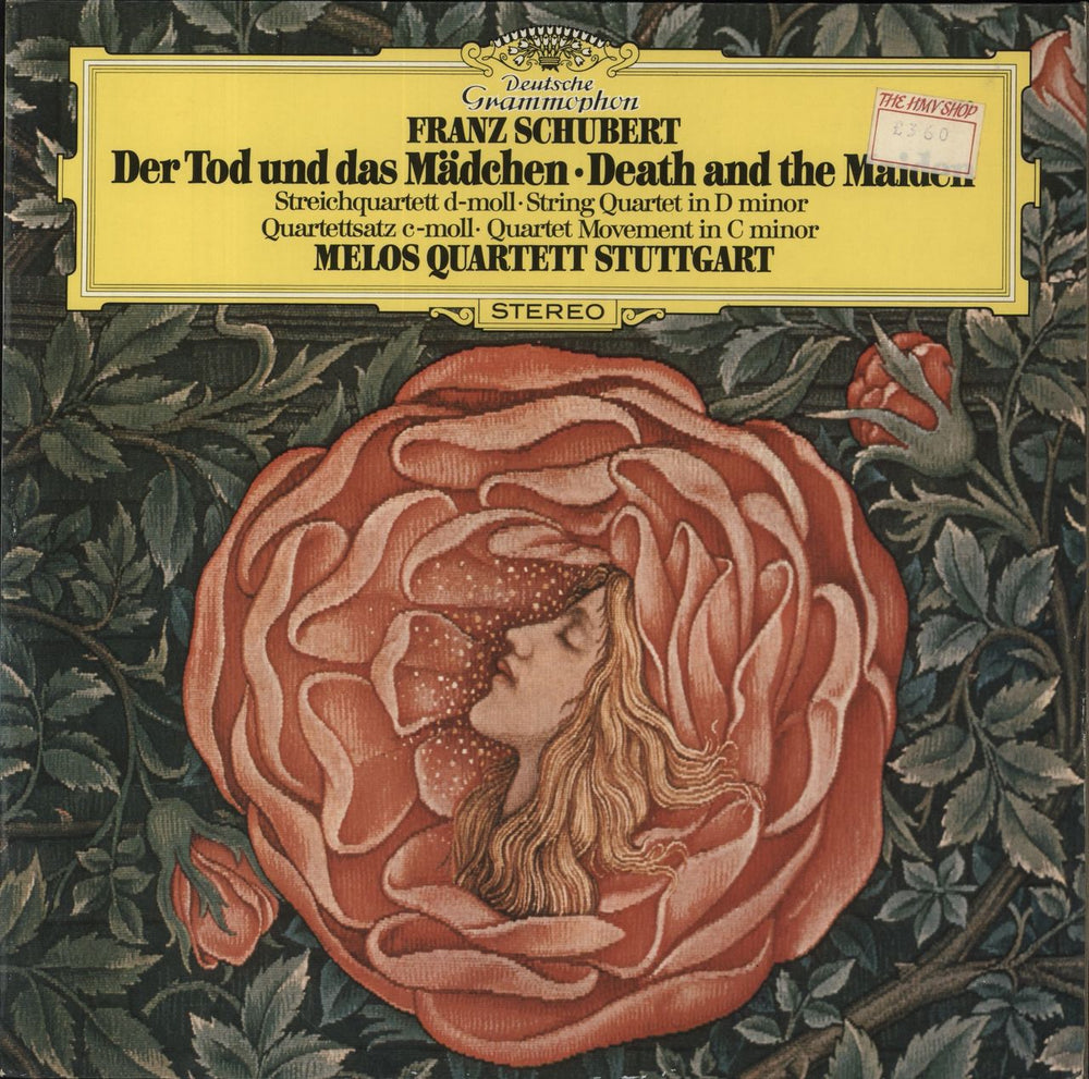 Franz Schubert Der Tod Und Das Mädchen • Death And The Maiden (Streichquartett D-Moll • String Quartet In D Minor) UK vinyl LP album (LP record) 2530533