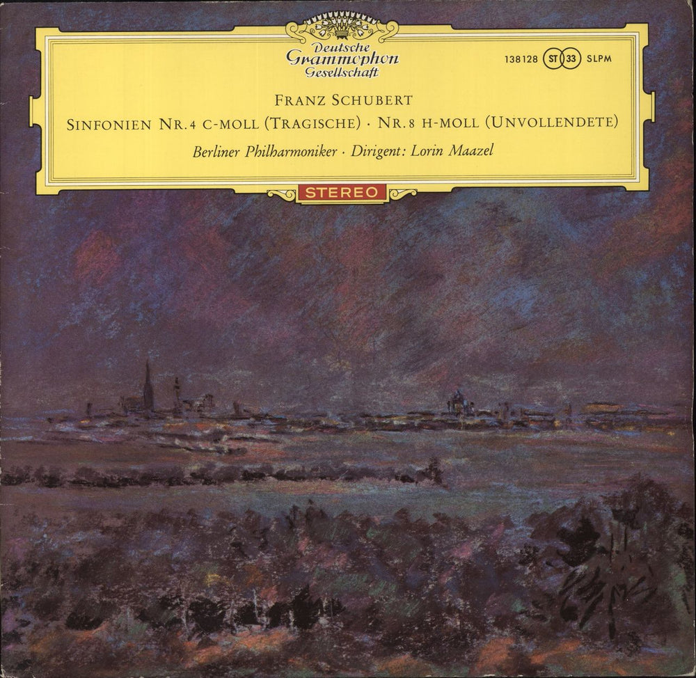 Franz Schubert Schubert: Symphony No. 4 In C Minor "Tragic" / Symphony No. 8 In B Minor "Unfinished" German vinyl LP album (LP record) 138128