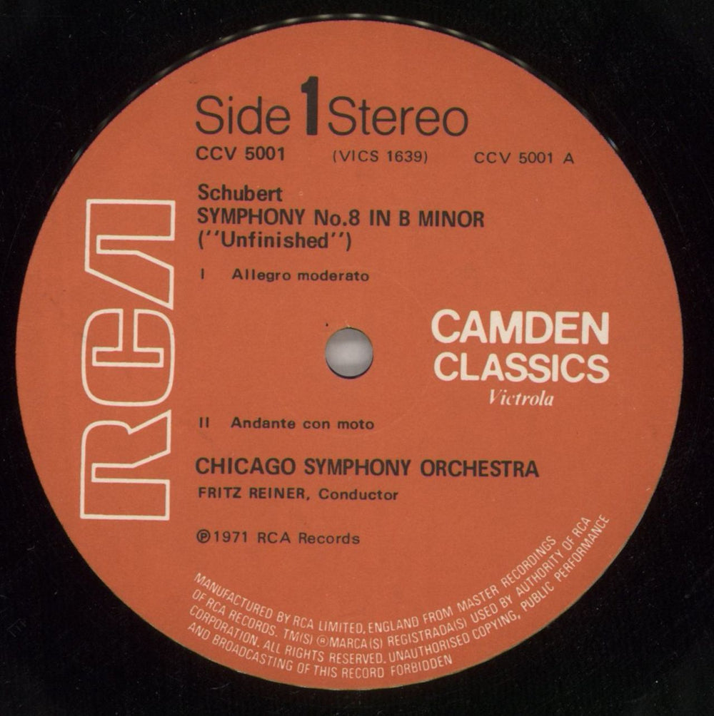 Franz Schubert Schubert: Symphony No. 8 "Unfinished" / Symphony No. 5 UK vinyl LP album (LP record) FT2LPSC869084