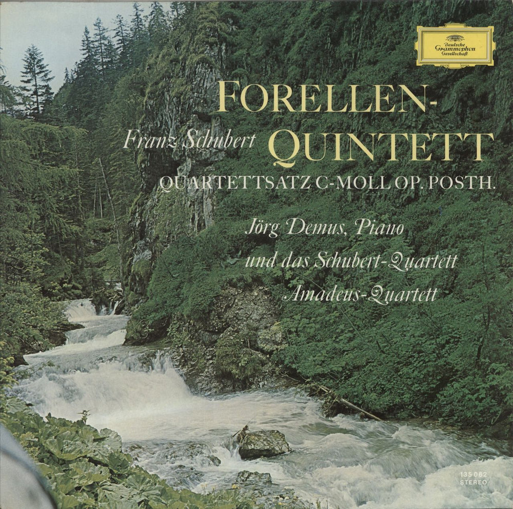 Franz Schubert Schubert: Trout Quintet, Quartettsatz C Minor Op. Posth. German vinyl LP album (LP record) 135062
