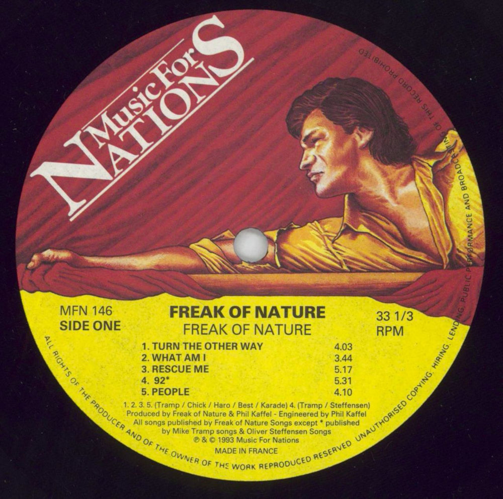 Freak Of Nature Freak Of Nature UK vinyl LP album (LP record) FBNLPFR849949