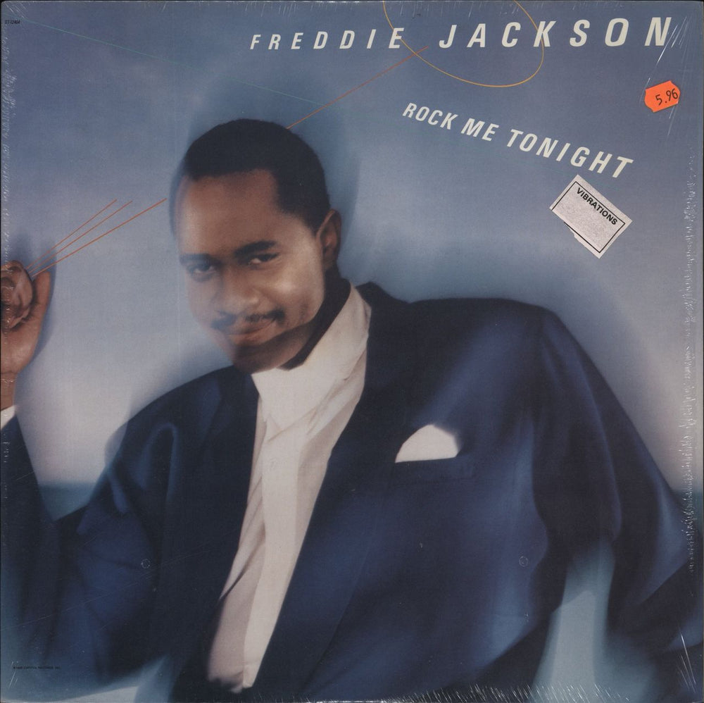 Freddie Jackson Rock Me Tonight - shrink US vinyl LP album (LP record) ST-12404