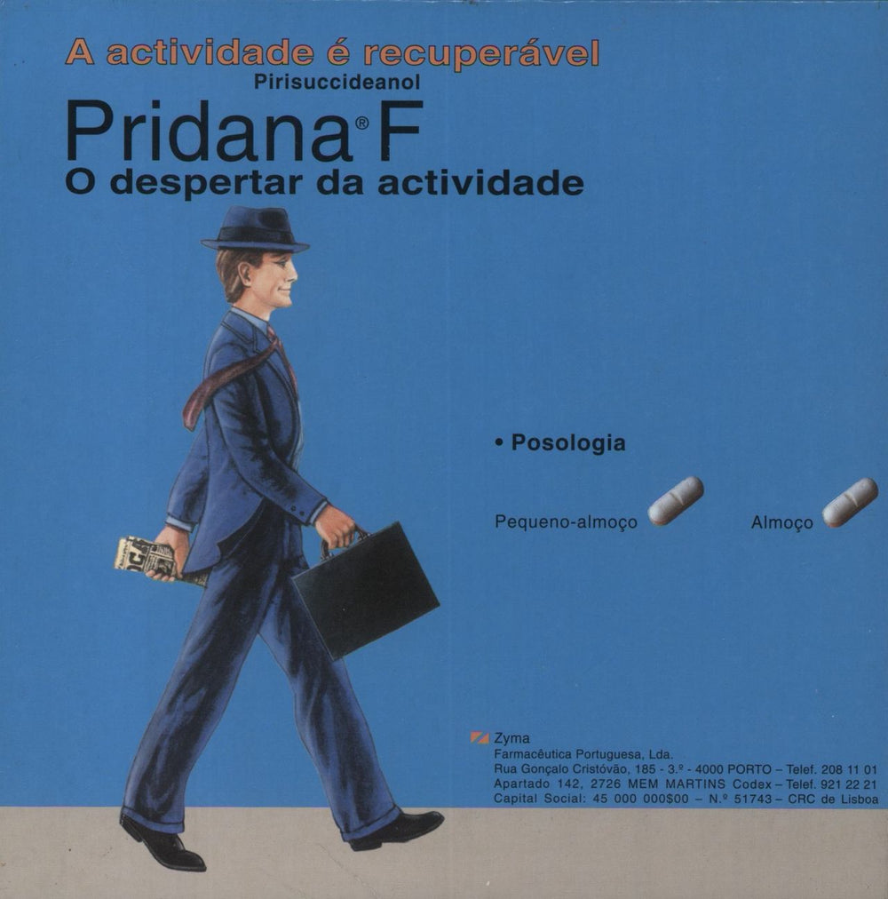 Freddie Mercury Barcelona - Pridana F Pharmaceutical Promo Cover Portugese Promo 7" vinyl single (7 inch record / 45) MER07BA850474