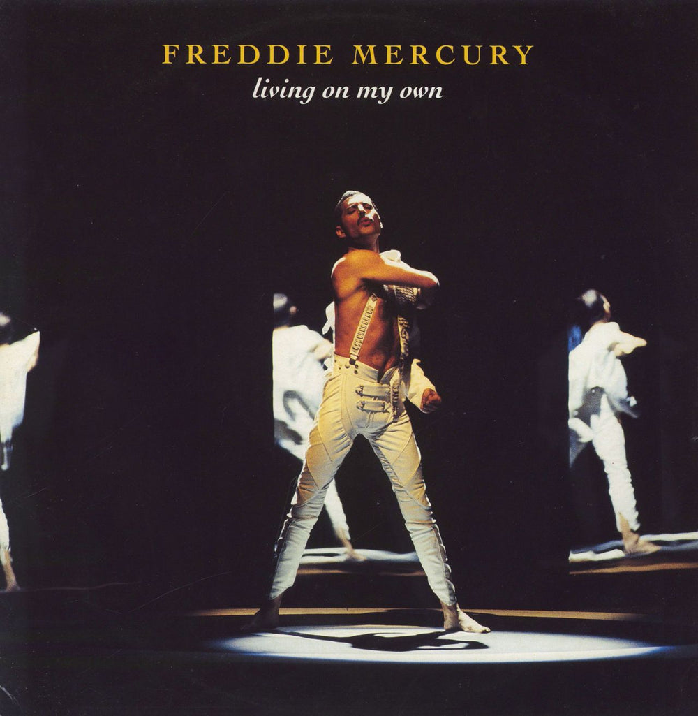 Freddie Mercury Living On My Own - Remixes UK 12" vinyl single (12 inch record / Maxi-single) 12R6355