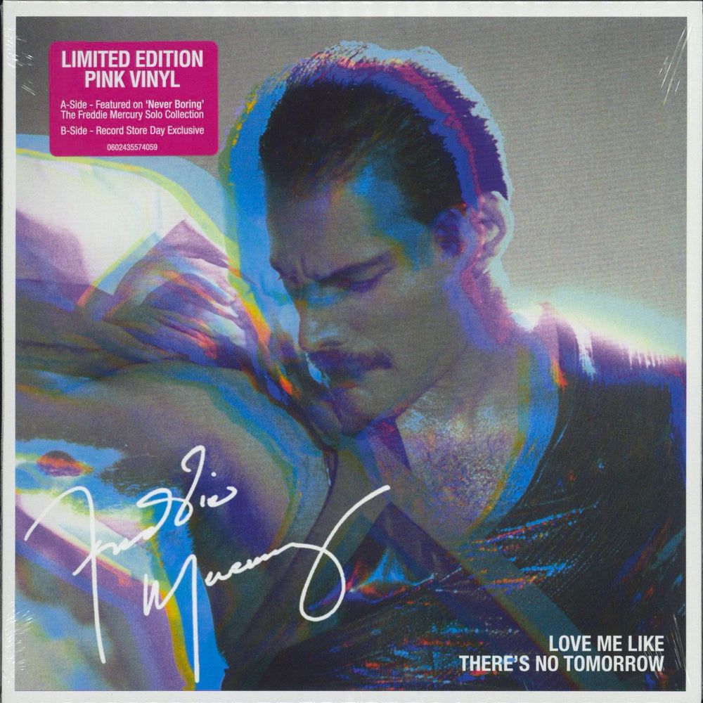 Freddie Mercury Love Me Like There's No Tomorrow - RSD 2021 - Pink Vinyl UK 7" vinyl single (7 inch record / 45) 0602435574059