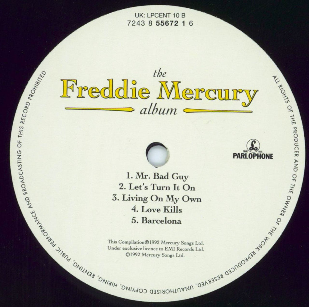 Freddie Mercury The Freddie Mercury Album - EMI100 Series - 180gm UK vinyl LP album (LP record)