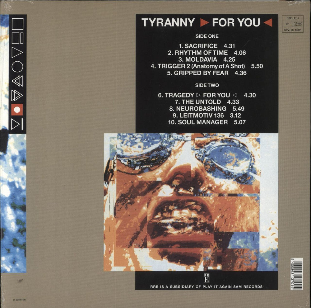 Front 242 Tyranny US vinyl LP album (LP record) 5400863137014