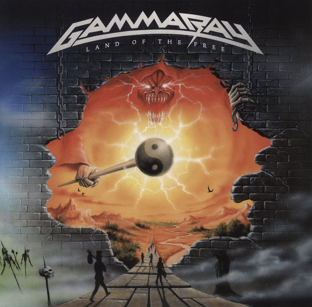 Gamma Ray Land Of The Free German 2-LP vinyl record set (Double LP Album) 0215161EMU