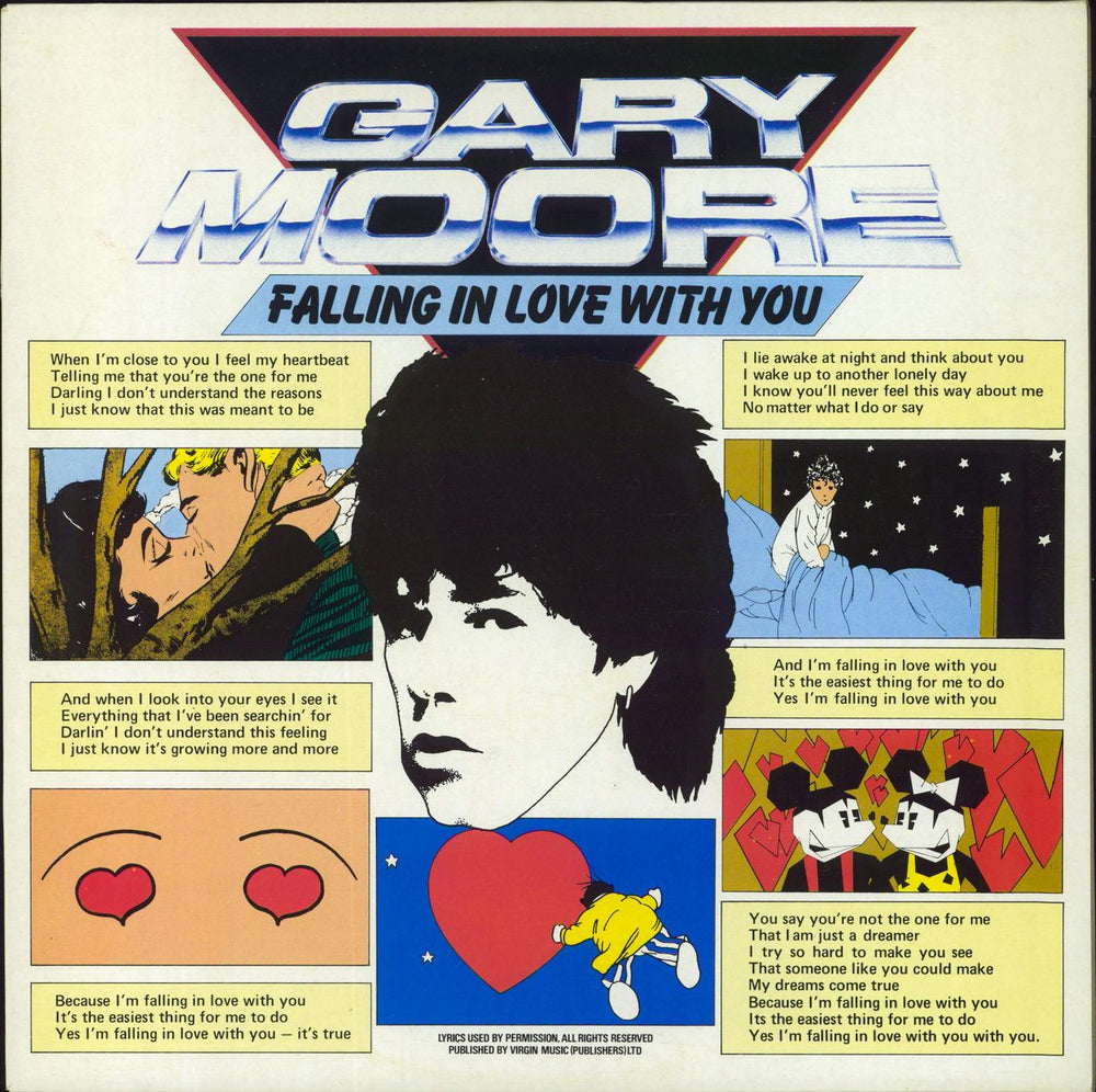 Gary Moore Falling In Love With You UK 12" vinyl single (12 inch record / Maxi-single) VS564-12