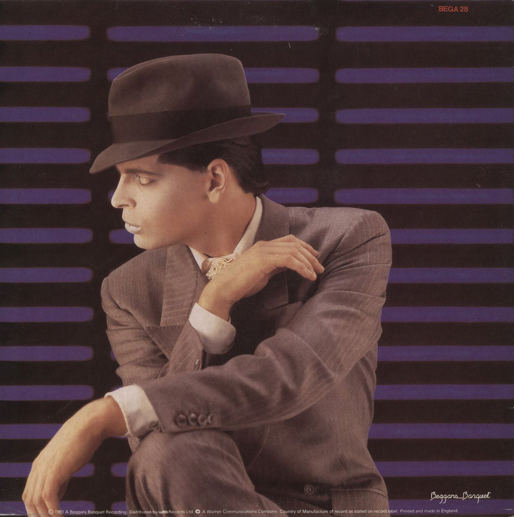 Gary Numan Dance + Poster - Stickered UK vinyl LP album (LP record)