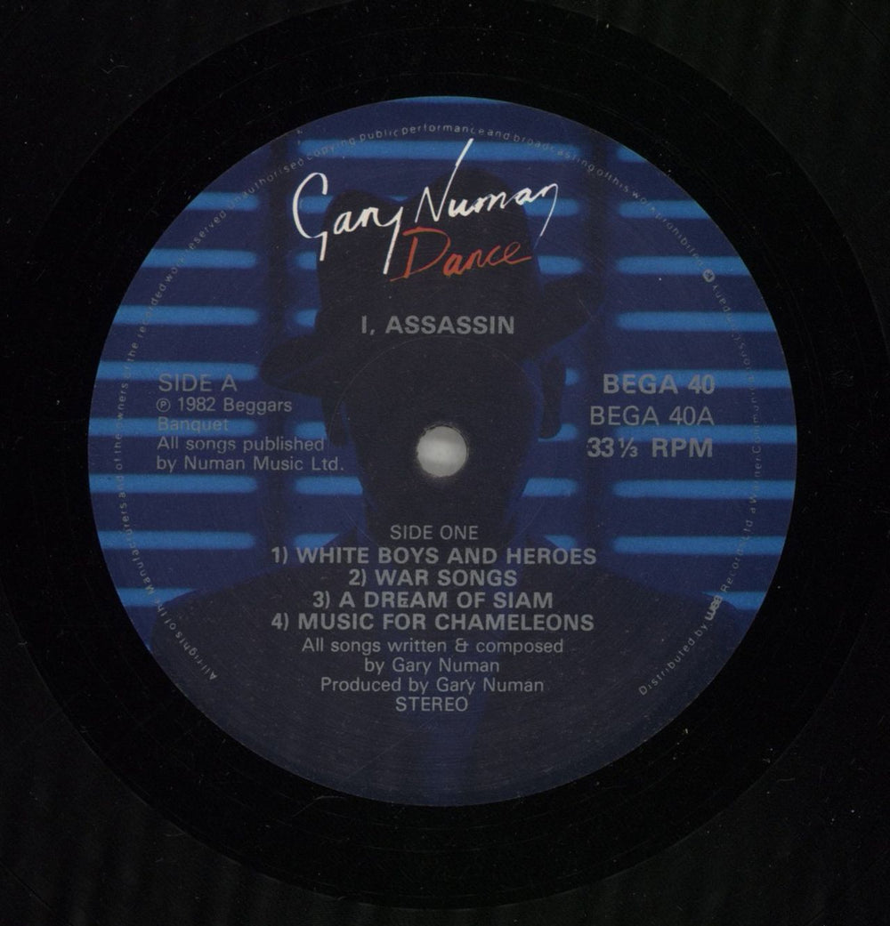 Gary Numan I, Assassin - EX UK vinyl LP album (LP record) NUMLPIA265549
