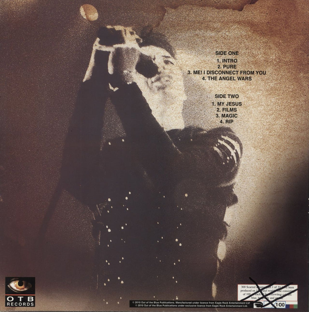 Gary Numan Scarred - Grey Vinyl - Part 1 - Test Pressing UK Promo vinyl LP album (LP record)