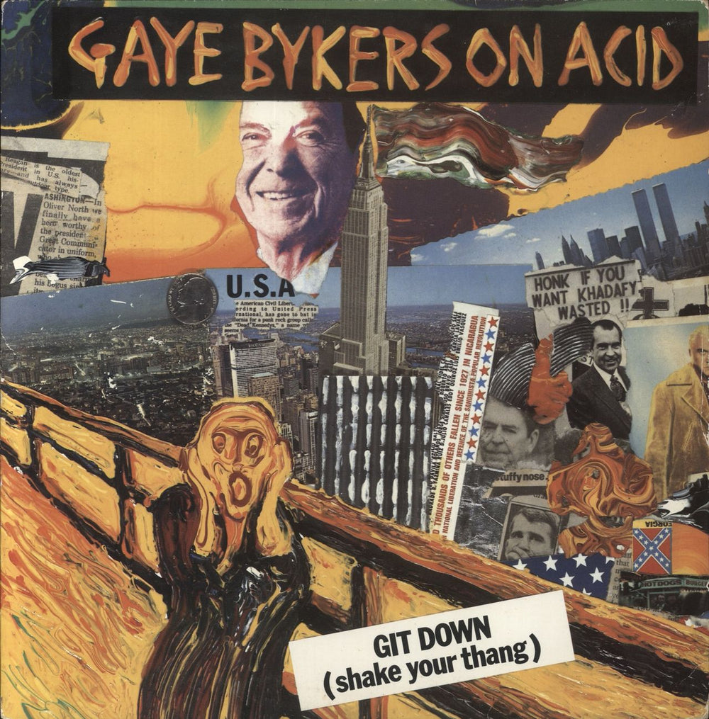 Gaye Bykers On Acid Git Down (Shake Your Thang) UK 12" vinyl single (12 inch record / Maxi-single) VST1008