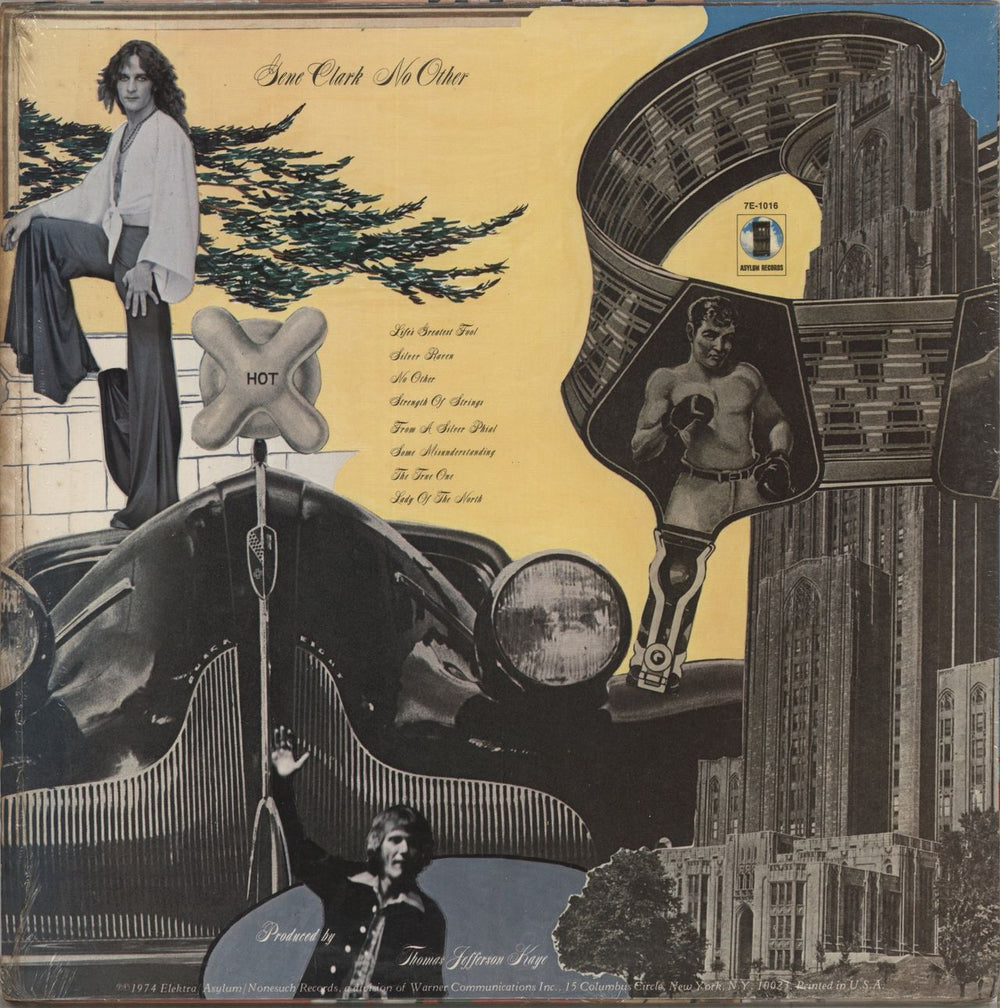 Gene Clark No Other + Poster - Shrink US vinyl LP album (LP record)