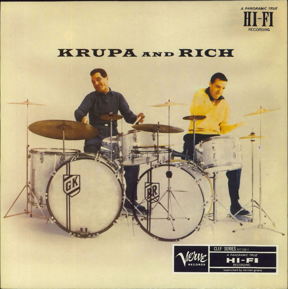 Gene Krupa Krupa And Rich French vinyl LP album (LP record) 817109-1