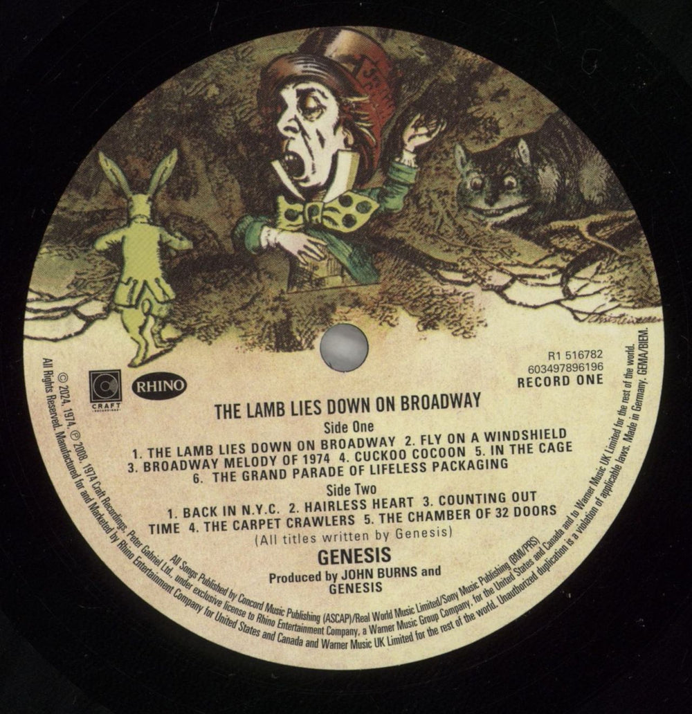 Genesis The Lamb Lies Down On Broadway - Remastered UK 2-LP vinyl record set (Double LP Album) GEN2LTH879989