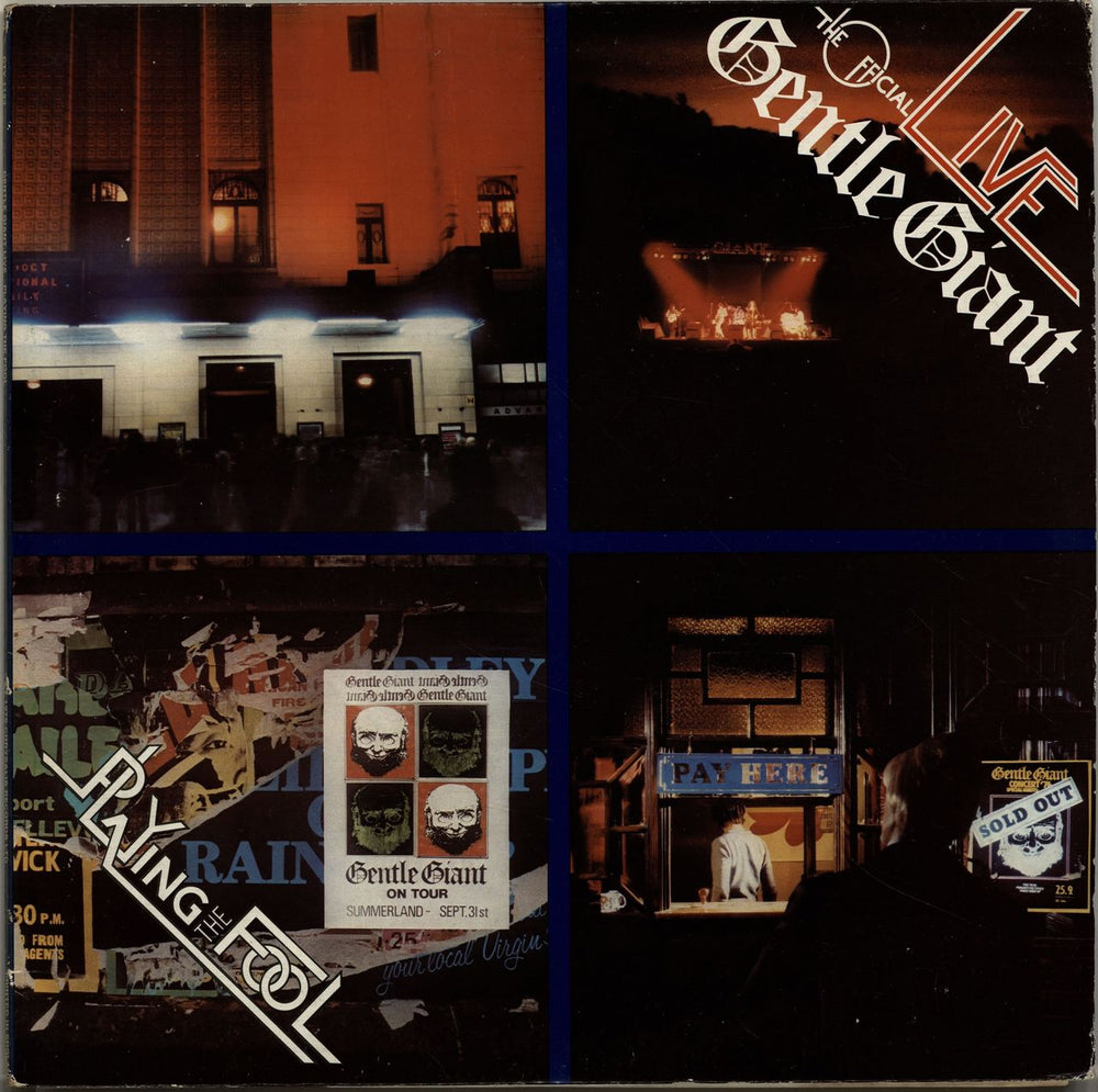 Gentle Giant Live - Playing The Fool - 1st + Booklet UK 2-LP vinyl record set (Double LP Album) CTY1133