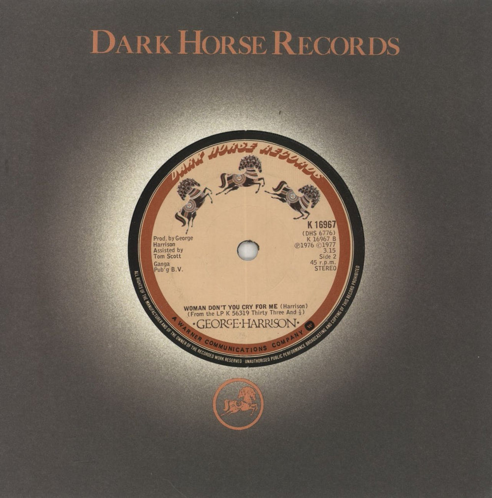 George Harrison It's What You Value UK 7" vinyl single (7 inch record / 45)